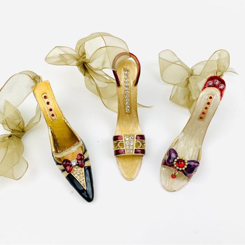 Shoe ornaments Bundle 3 piece stiletto pump